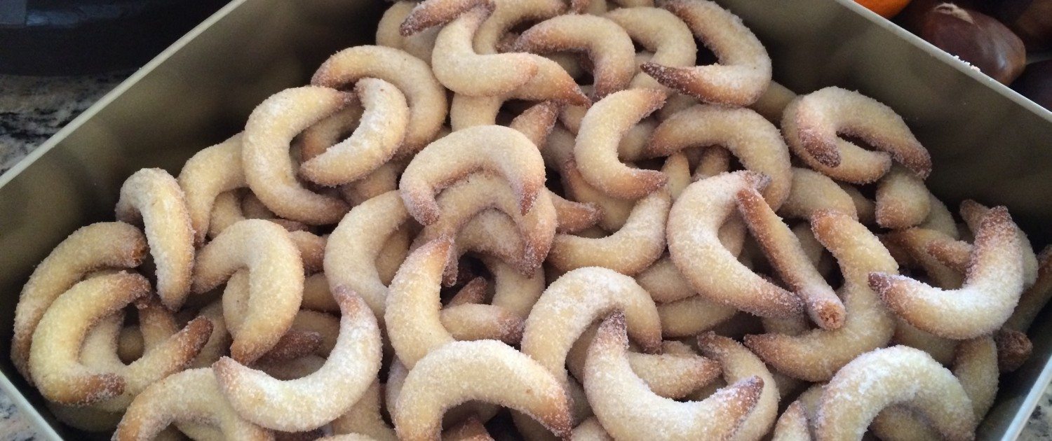 German Vanilla Horn Cookies