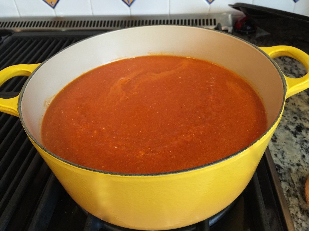 完成自制番茄汤